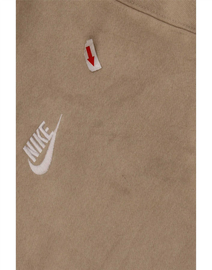 Nike Mens Sweatshirt Jumper Large Beige Cotton