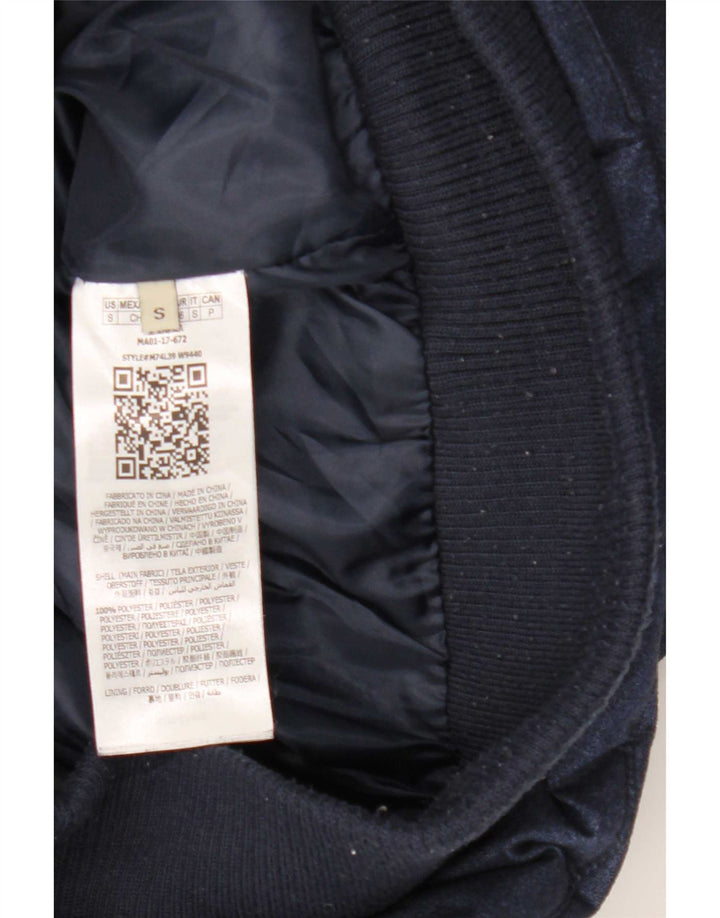 Guess Mens Hooded Padded Jacket UK 36 Small Navy Blue Polyester