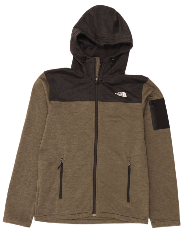 Felpa con cappuccio e zip da uomo The North Face Small Khaki Colourblock