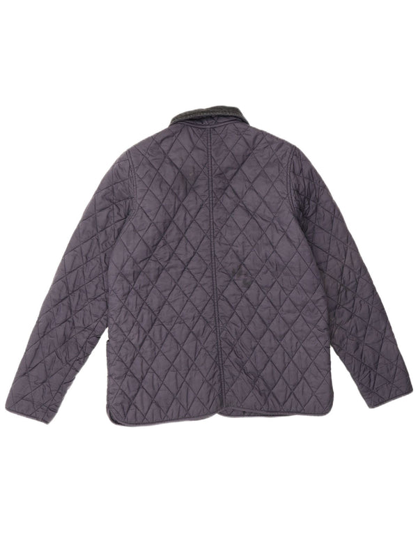 Giacca trapuntata da donna Barbour UK 12 poliestere medio blu navy
