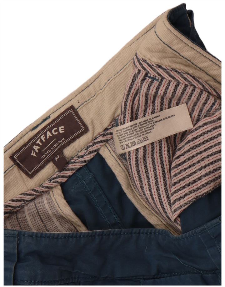 Fat Face Mens Chino Shorts W30 Medium  Blue Cotton