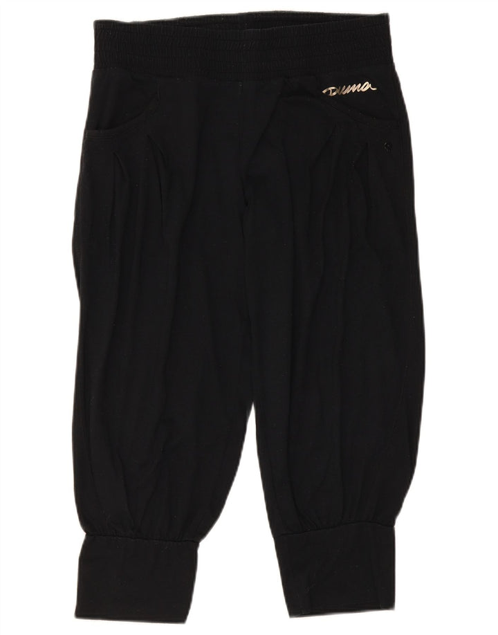 Puma Pantalon de survêtement Capri pour femme UK 12 Noir Moyen Polyester