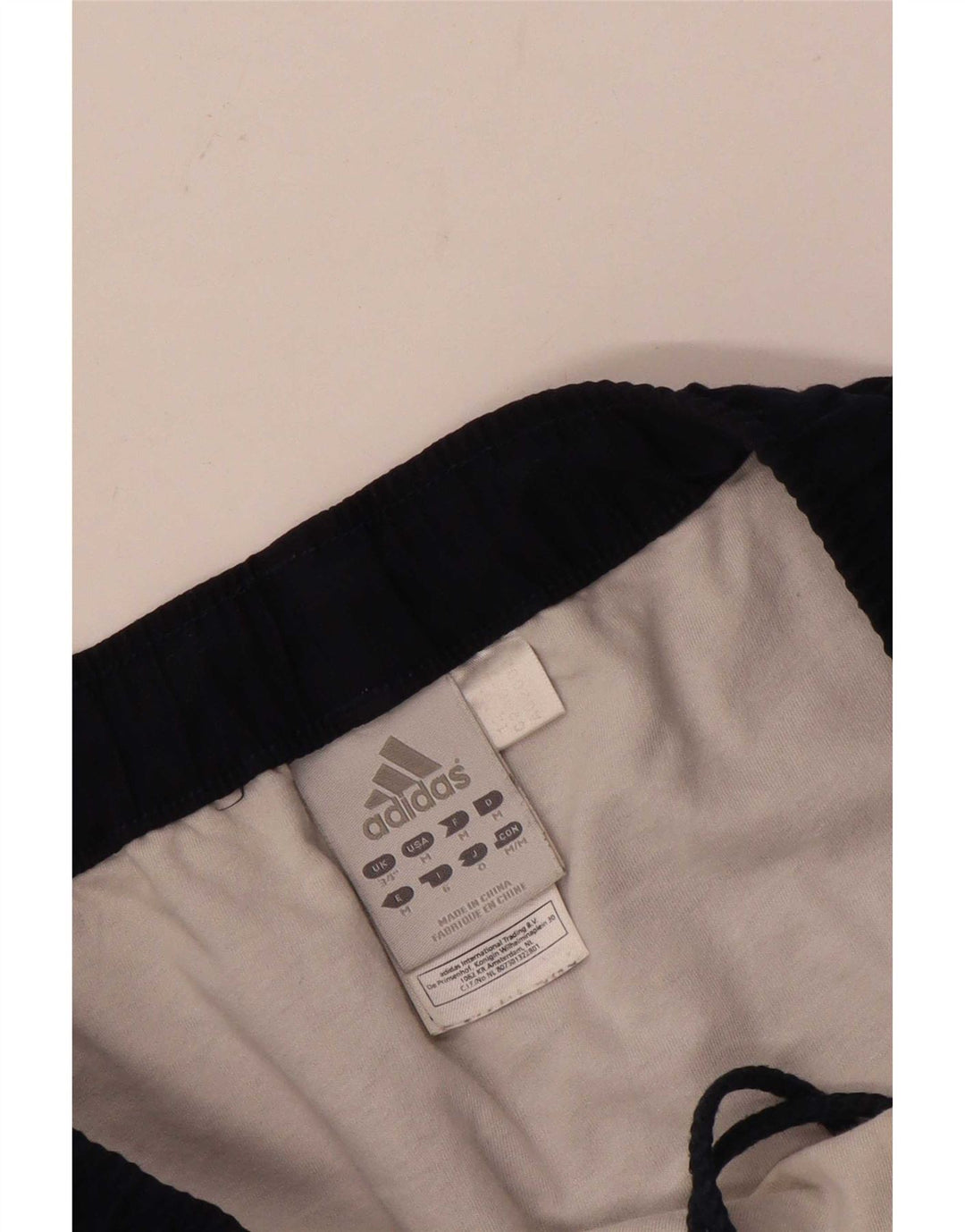 Adidas Mens Graphic Sport Shorts Large  Navy Blue Polyester