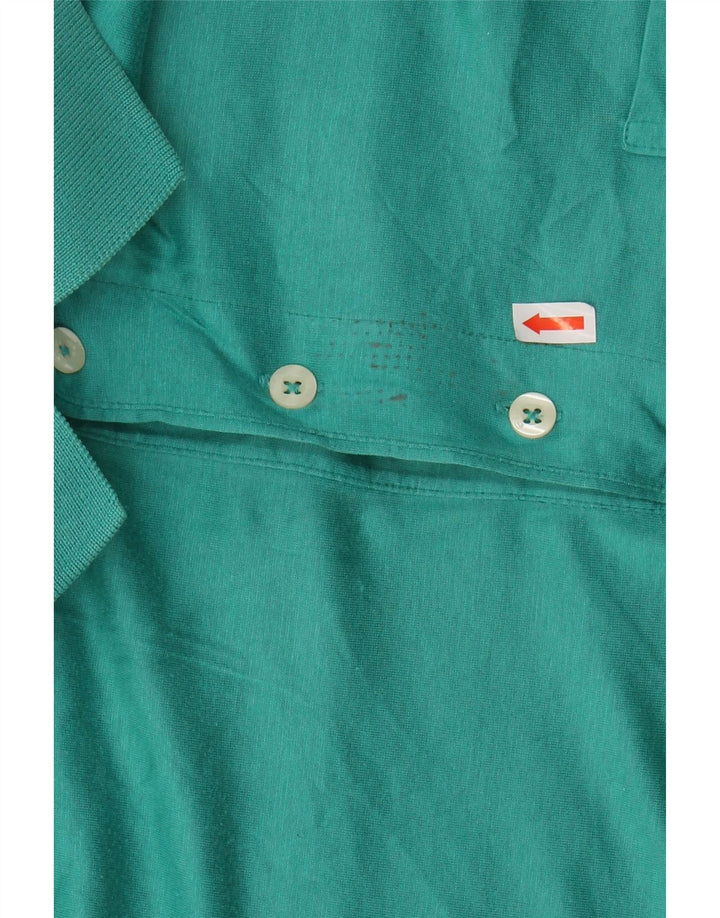 FILA Mens Polo Shirt IT 46 Small Green Cotton