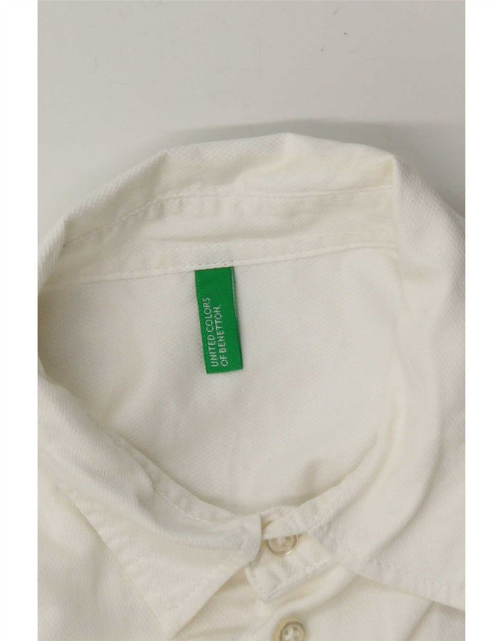 Camicia Benetton Uomo Piccola Bianca