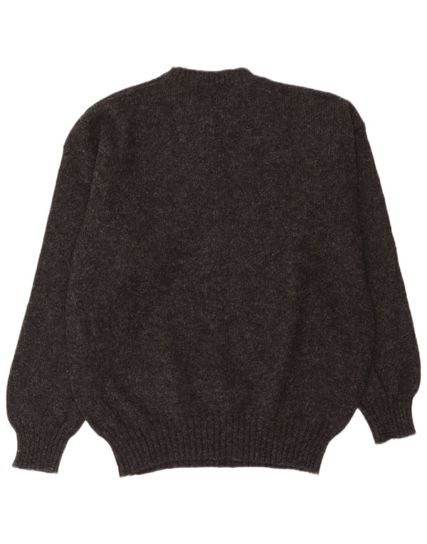 Les Copains Herren-Pullover mit Rundhalsausschnitt, Größe L, Grau