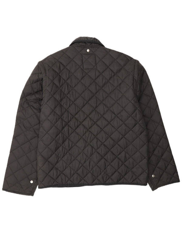 Lotto Mens Workwear Quilted Jacket UK 42 XL Black Polyamide