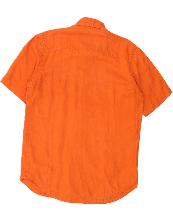 CALVIN KLEIN JEANS Mens Short Sleeve Shirt Small Orange Vintage Calvin Klein Jeans and Second-Hand Calvin Klein Jeans from Messina Hembry 