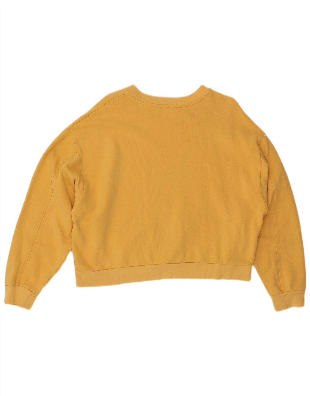 Levi's Sweat-shirt oversize court graphique pour femme UK 14 Jaune moyen