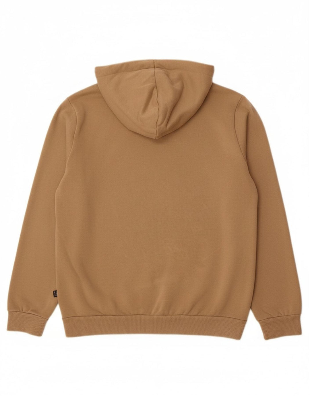 PUMA Mens Hoodie Jumper Small Beige Cotton