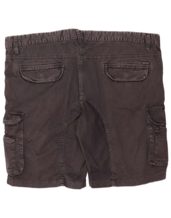 Brugi Mens Cargo Shorts IT 58 4XL W42 Grey