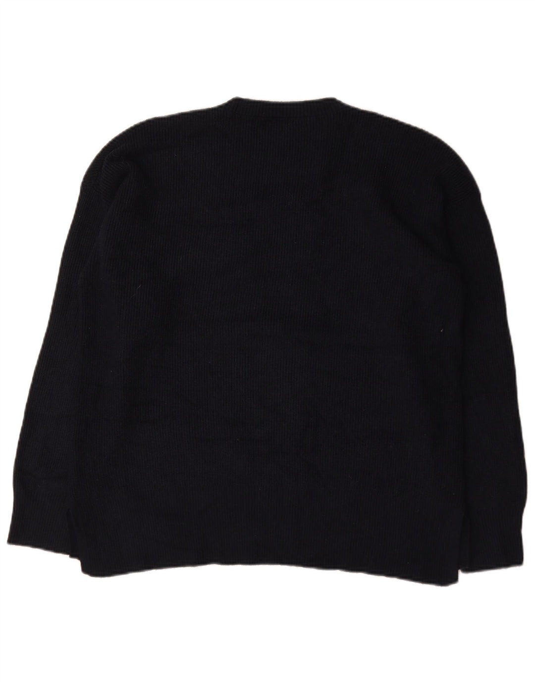 Marks & Spencer Mens Crew Neck Jumper Sweater Large Navy Blue Viscose