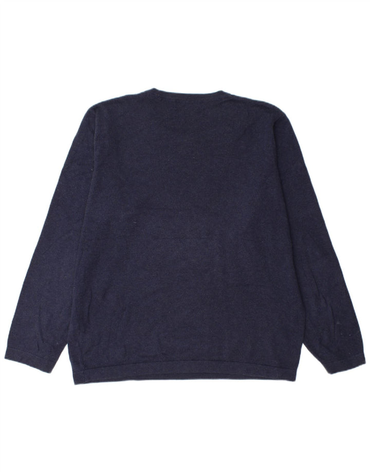 Marks & Spencer Herre Blue Harbor Crew Neck Jumper Sweater Large Navy Blue