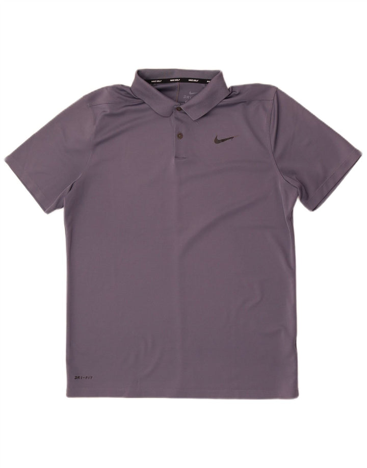 Nike Herre Dri Fit Polo Shirt Large Grå