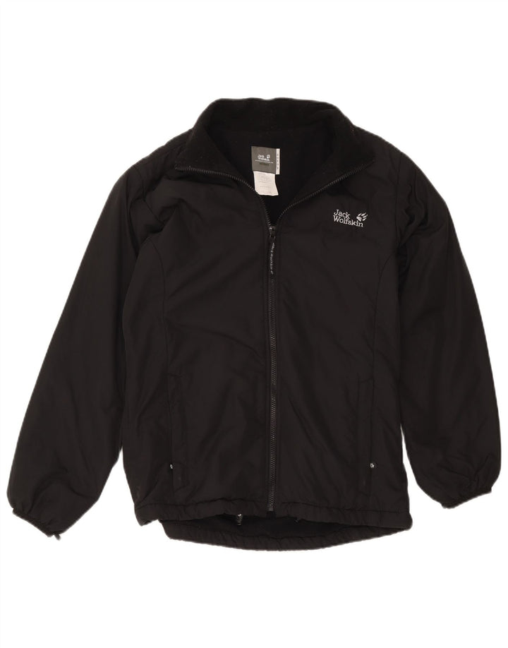Jack Wolfskin Womens Liner Windbreaker Jacket UK 12 Medium  Black Polyester