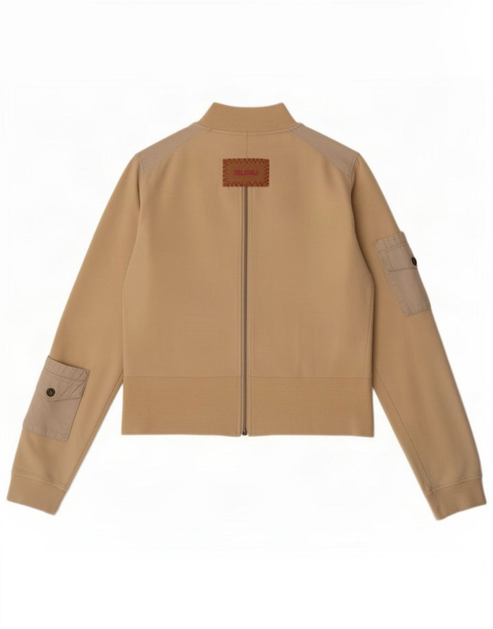 Guru Damen Utility-Jacke UK 12 Medium Beige Colourblock Cotton
