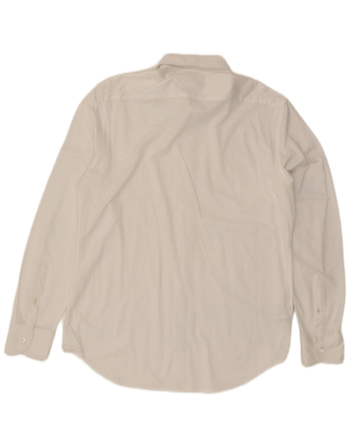 Boggi Mens Shirt XL White Cotton
