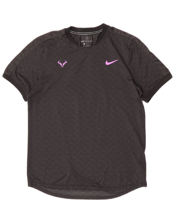 Nike Herre T-shirt Top Medium Grå Geometrisk