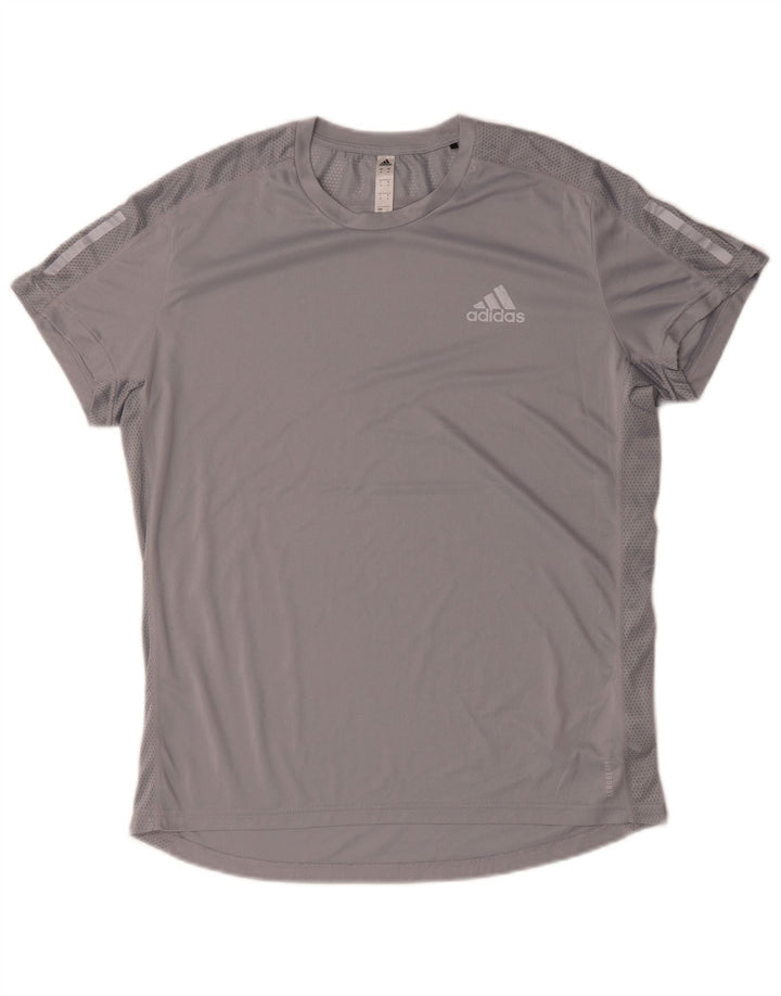 ADIDAS Mens Aeroready T-Shirt Top Medium Grey Polyester
