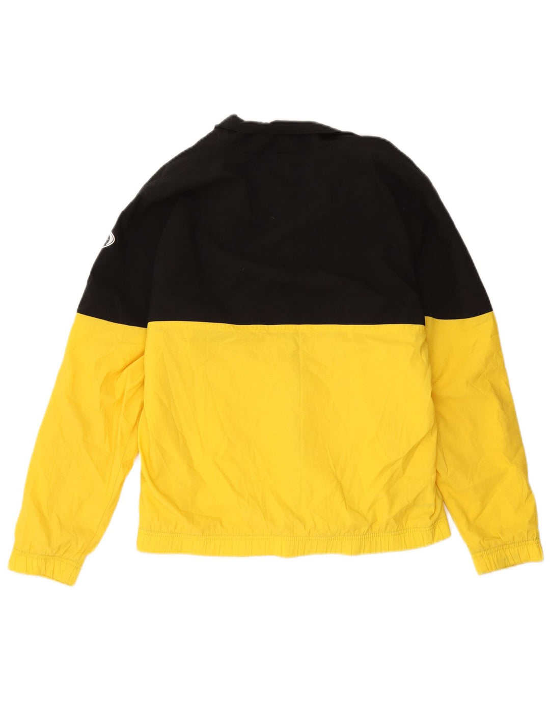 Nike Mens Graphic Tracksuit Top Jacket Small Yellow Colourblock Polyester