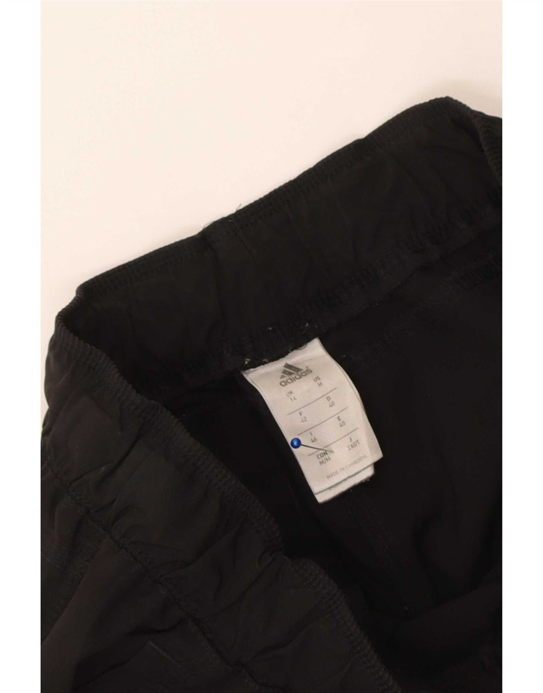 Pantaloni Adidas Windbreaker da donna UK 14 Medium Nero Poliestere