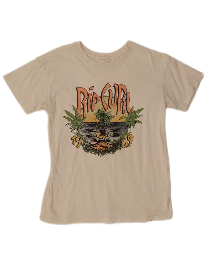Męski T-shirt z grafiką Rip Curl Top 2XS Off White