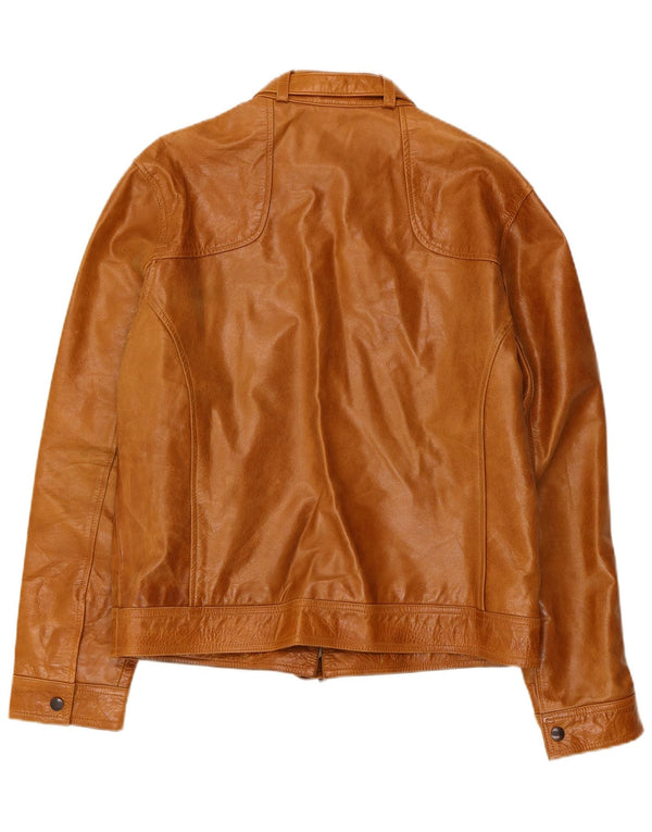 Chaqueta de cuero Targa para mujer UK 44 Marrón medio