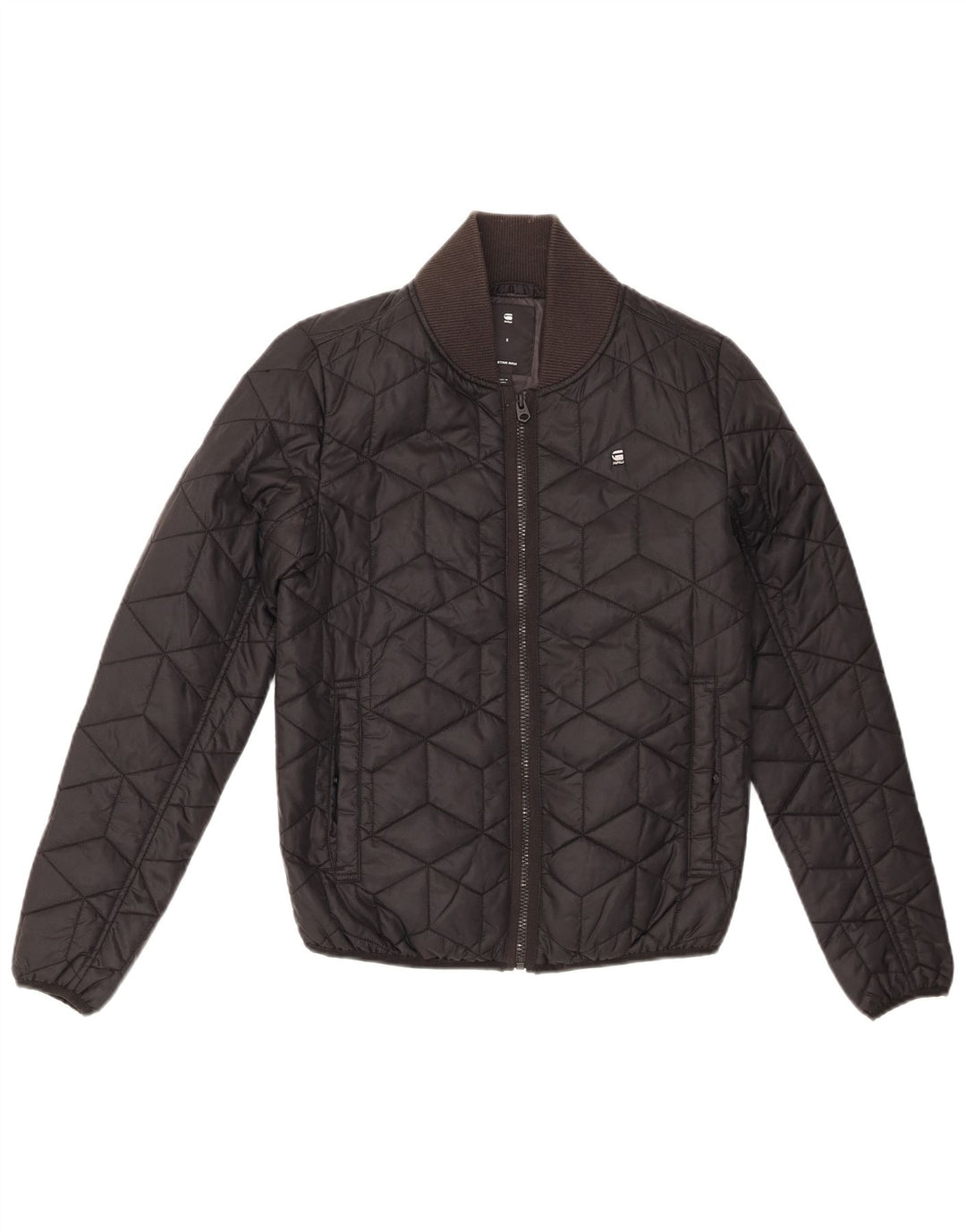 G-Star Damen Stepp-Bomberjacke UK 10 Small Schwarz Polyamid