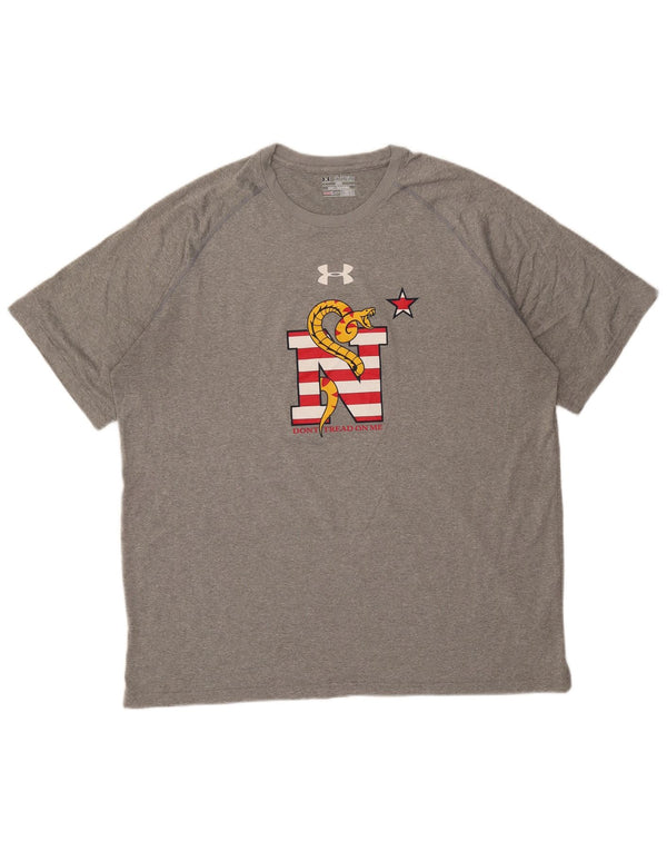 Under Armour Ανδρικό T-Shirt Loose Fit Graphic Top 2XL Γκρι