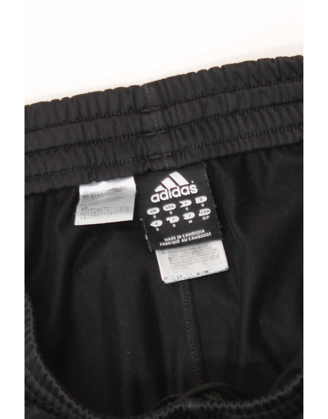 Calça Adidas Mens Treino Pequeno Poliéster Preto