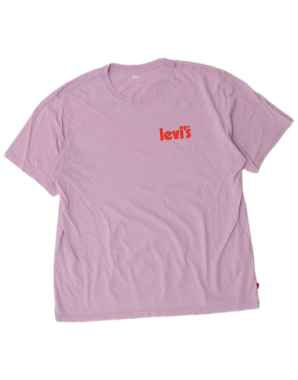 Levi's Mens Relaxed Fit Graphic T-Shirt Top Large Pink Cotton