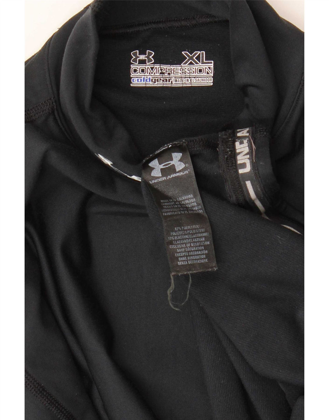 Under Armour Mens Cold Gear Top manica lunga XL poliestere nero