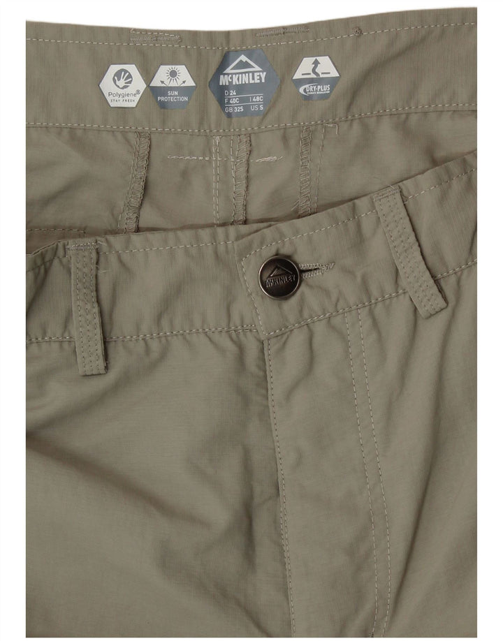 MC Kinley Mens Straight Cargo Trousers W32 L30 Beige Polyamide