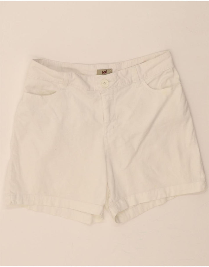 LEE Womens Casual Shorts US 12 Large W32 White Cotton Vintage Lee and Second-Hand Lee from Messina Hembry 