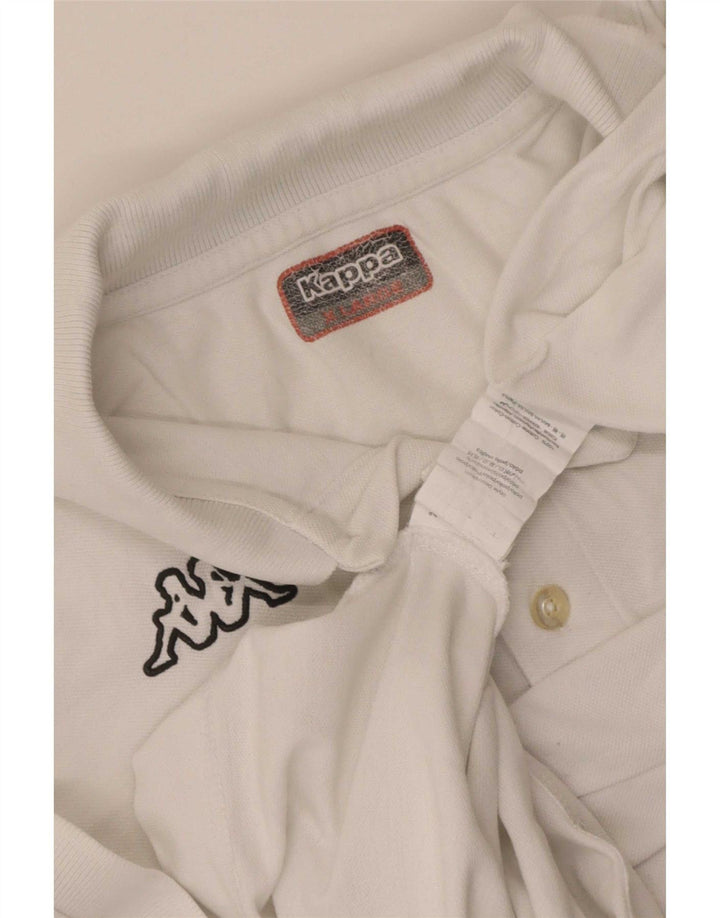 Kappa Herren Poloshirt XL Weiße Baumwolle