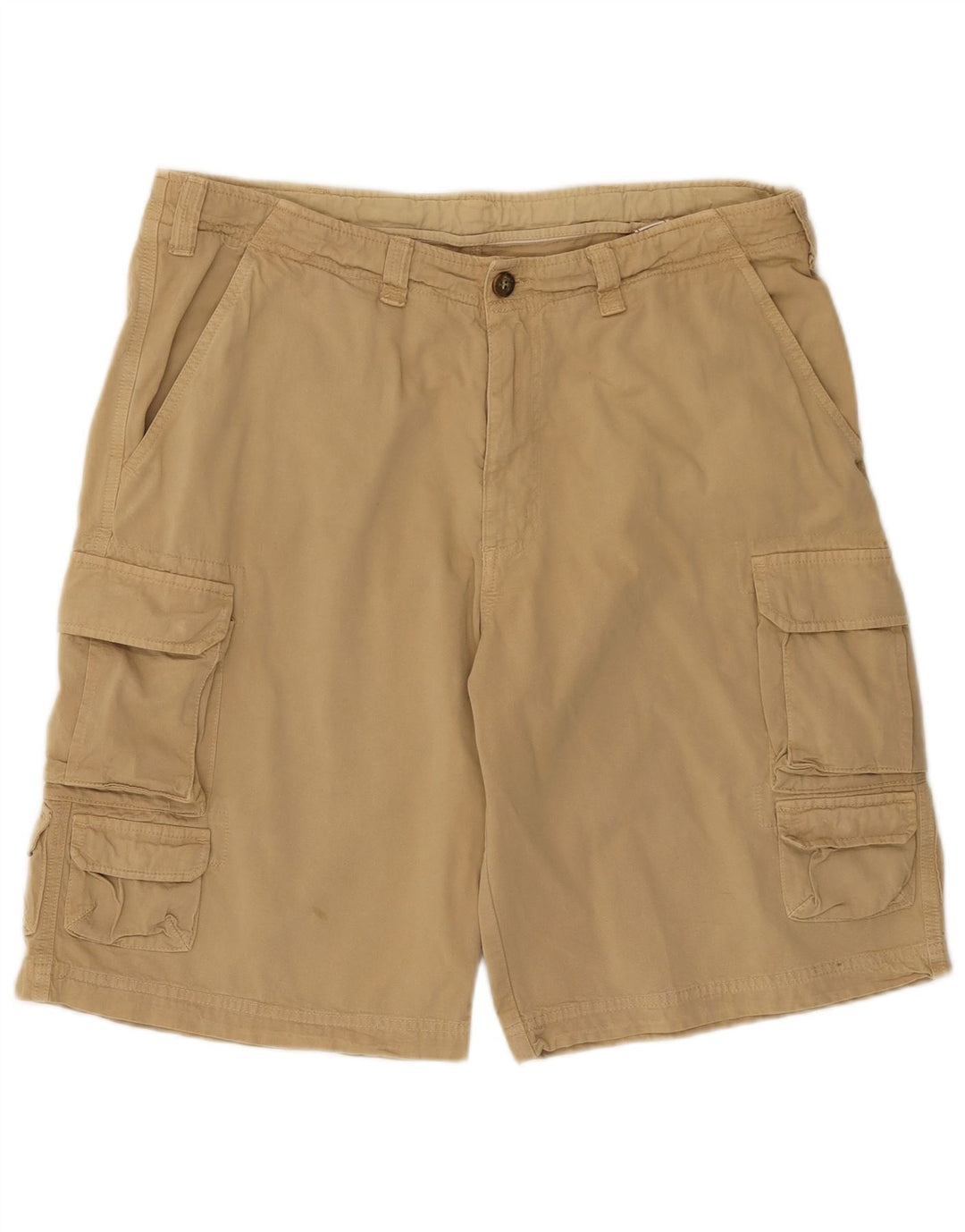 Carrera Mens Cargo Shorts W36 Grande Algodão Bege