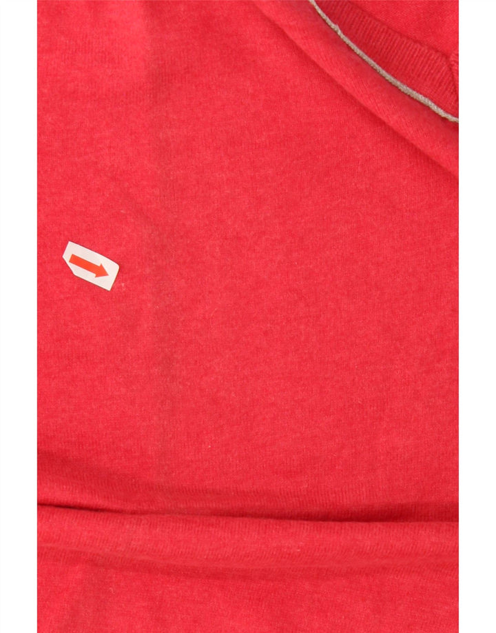 MASSIMO DUTTI Mens V-Neck Jumper Sweater Medium Pink Vintage Massimo Dutti and Second-Hand Massimo Dutti from Messina Hembry 