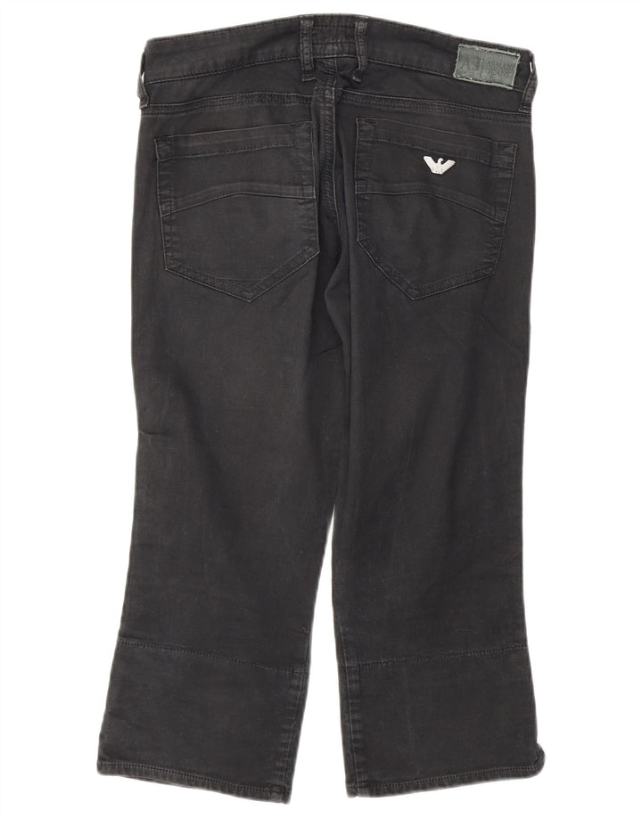 Armani Dame Capri Bukser W27 L20 Grå Bomuld