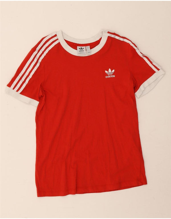Adidas Camiseta para mujer Top UK 12 Medium Red Cotton
