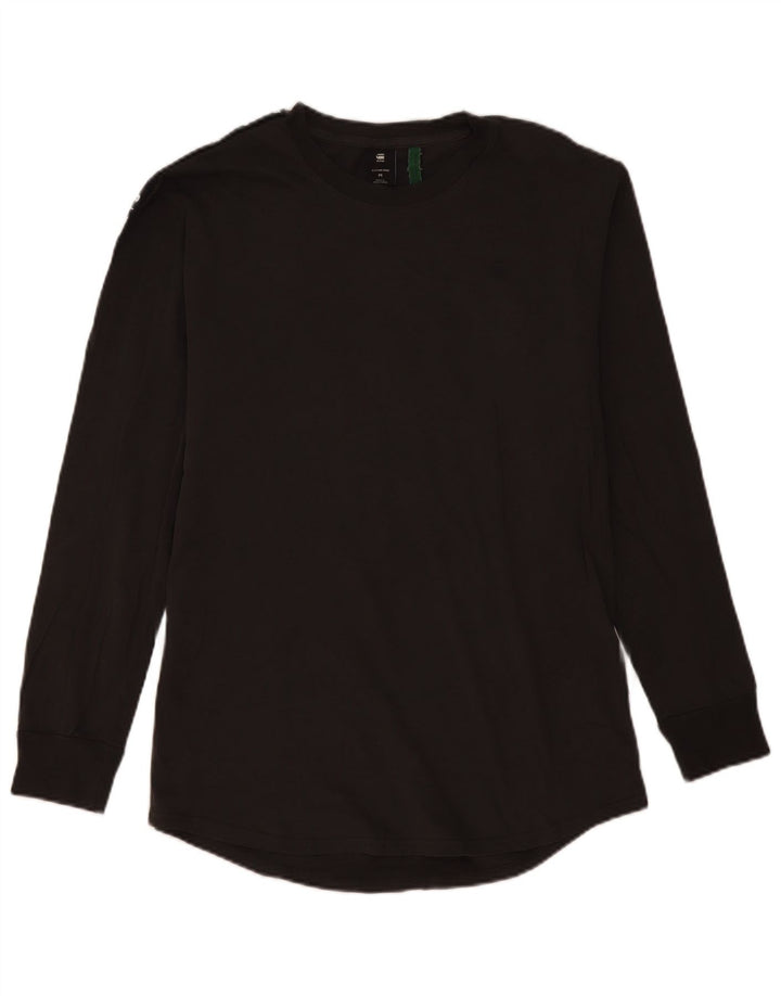 G-Star Herren Graphic Top Langarm Mittelgrau Farbblock