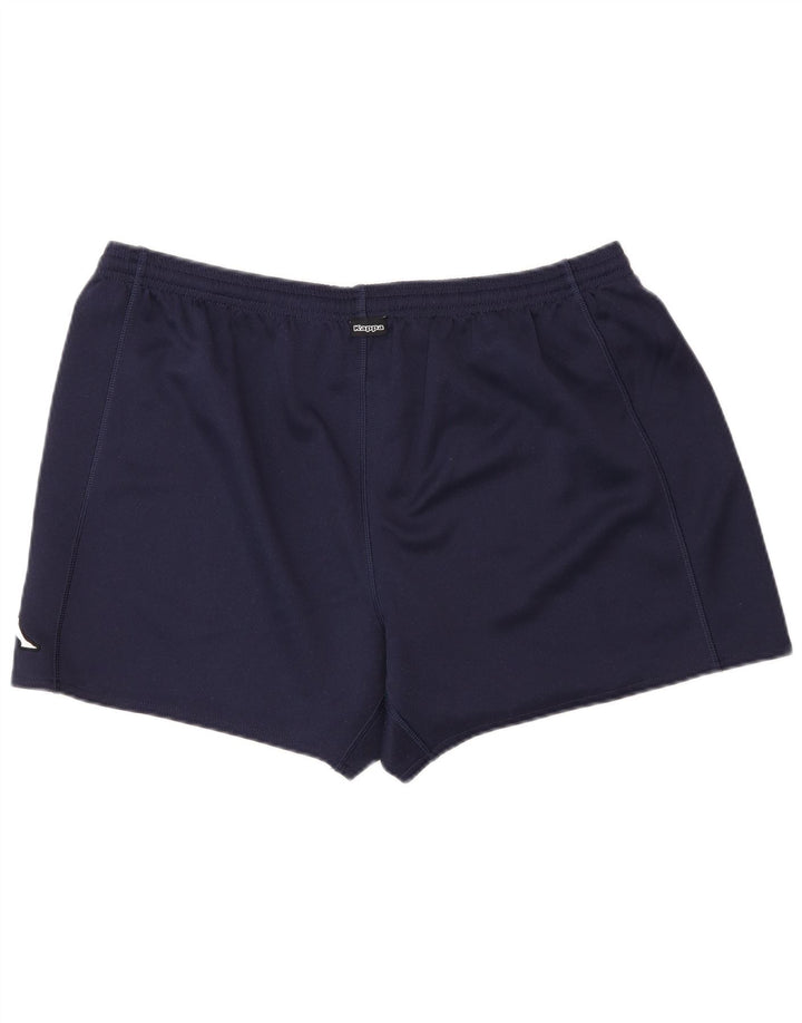 Kappa Mens Sport Shorts Large  Navy Blue Polyester