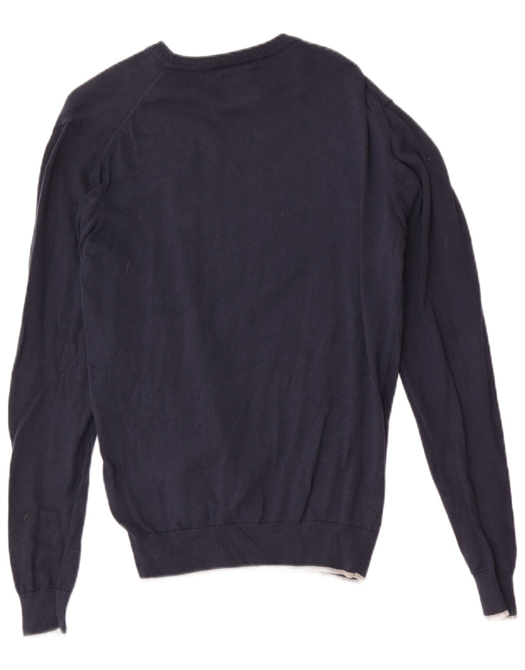 Gianmarco Venturi Mens Crew Neck Jumper Sweater Medium Navy Blue
