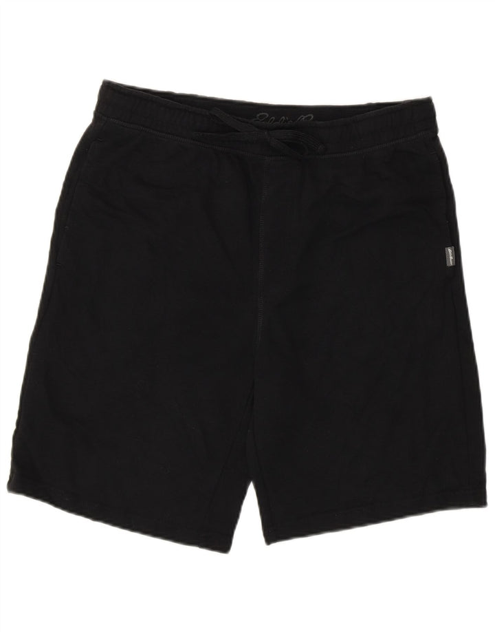 Eddie Bauer Short de sport pour homme en coton noir moyen