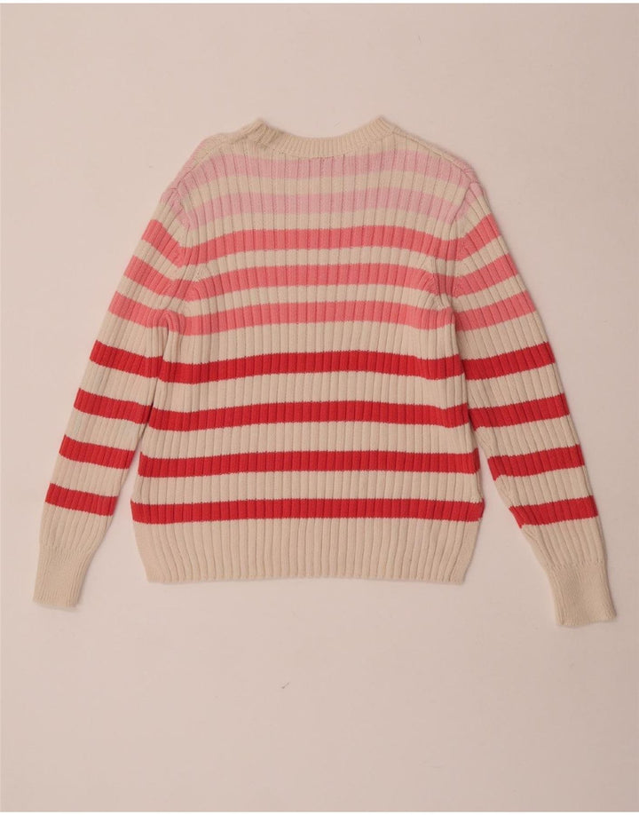 Marks & Spencer Womens Boat Neck Jumper Sweater UK 12 Medium Multicoloured