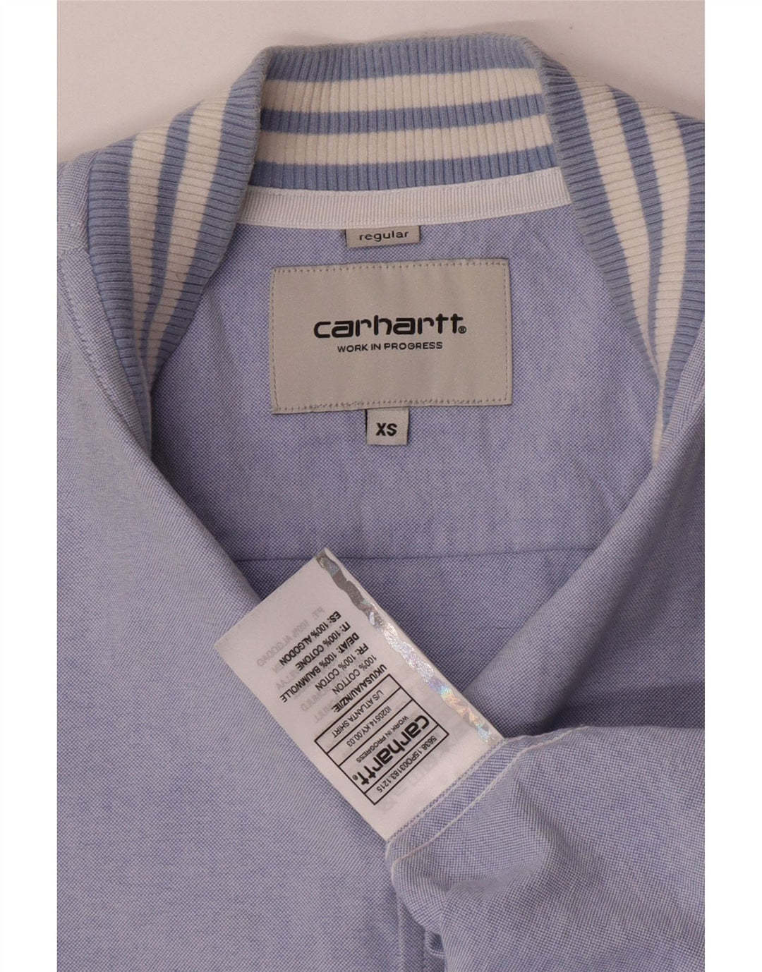 Camicia da uomo Carhartt XS in cotone blu