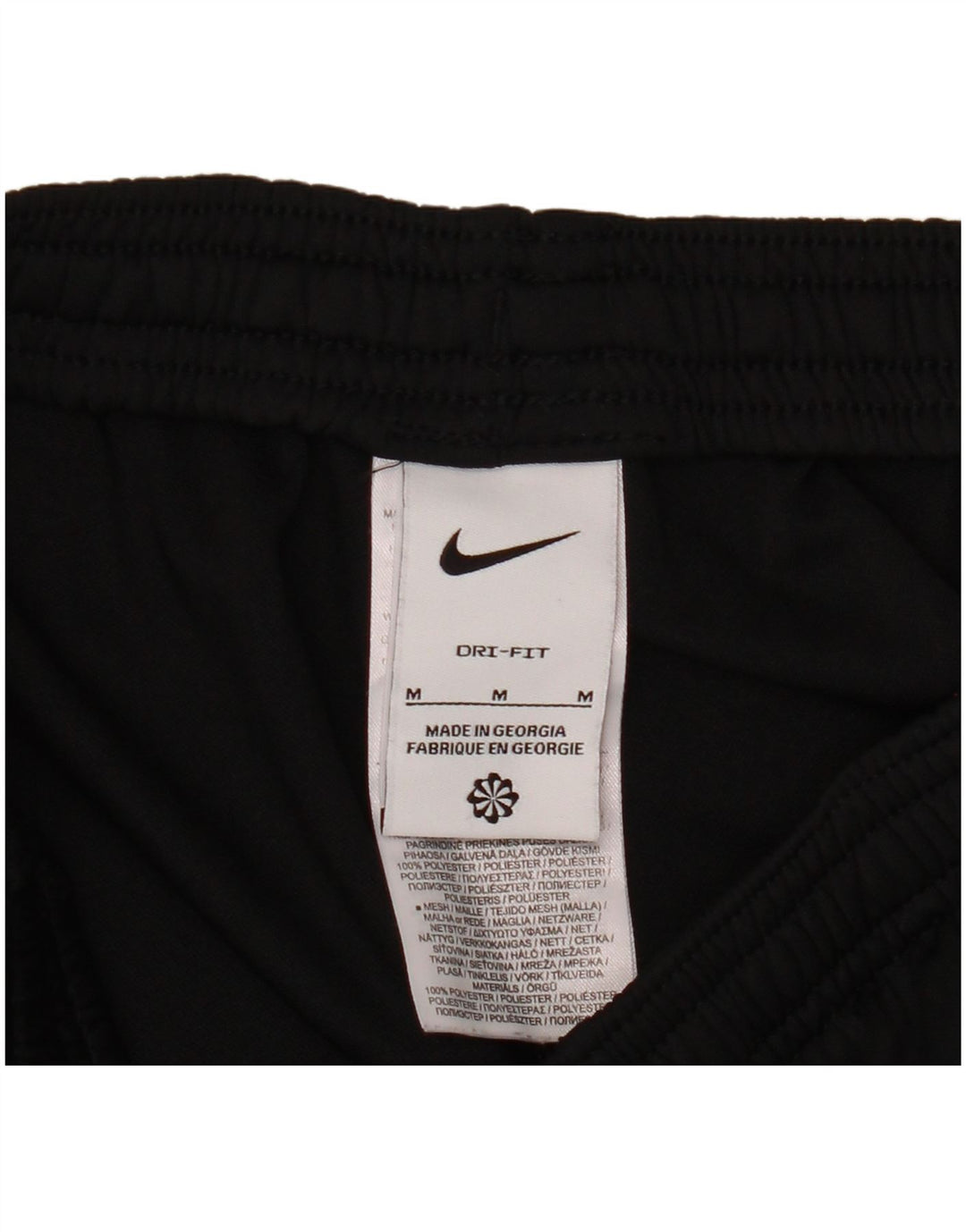 Pantaloni da tuta Nike Dri Fit da uomo, poliestere nero medio