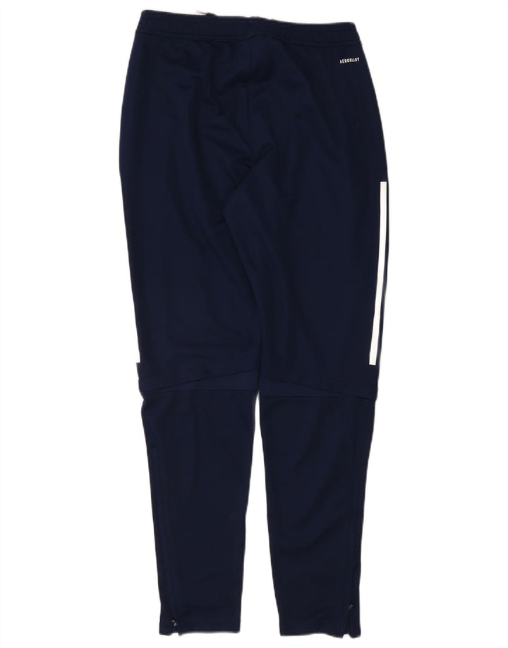 Adidas Mens Aeroready Tracksuit Trousers Medium  Navy Blue Polyester