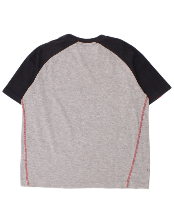 Adidas Jungen Liverpool T-Shirt Top 9–10 Jahre graue Colourblock-Baumwolle