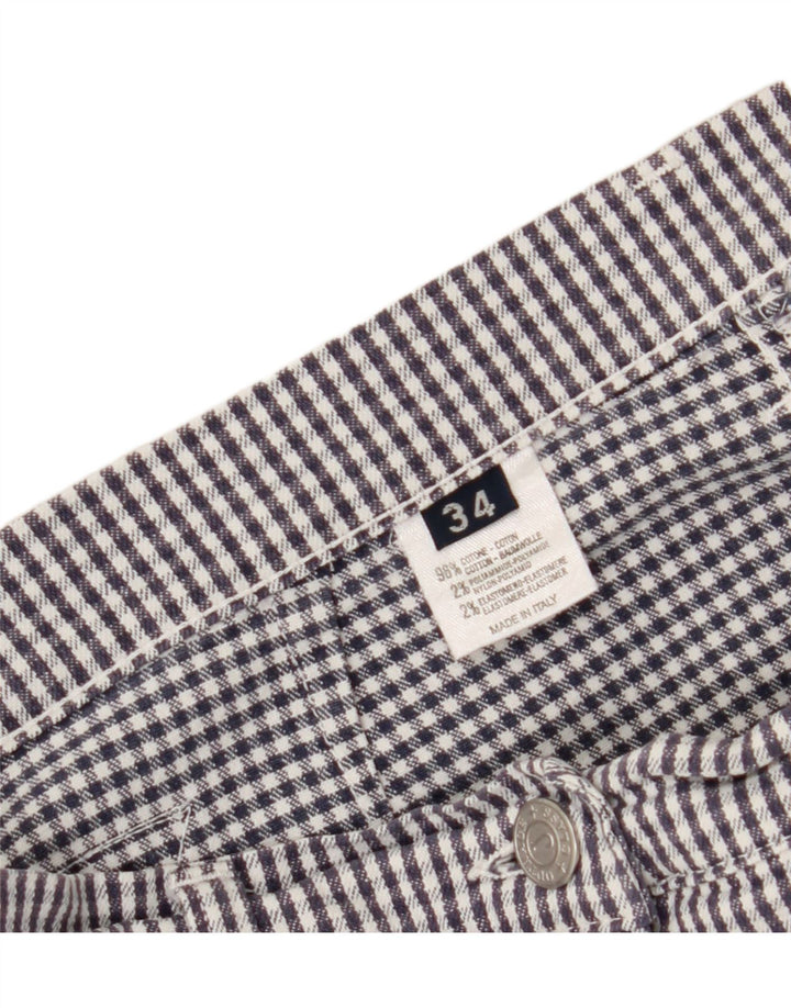 OUTRAGE Womens Pencil Skirt W34 Large Blue Gingham Cotton Vintage Outrage and Second-Hand Outrage from Messina Hembry 