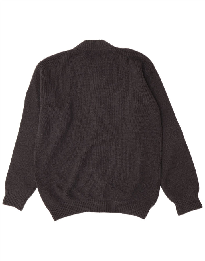 Murphy & Nye Mens Cardigan Sweater XL Grey Wool